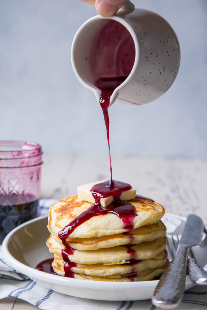 Homemade Blueberry Pancake Syrup