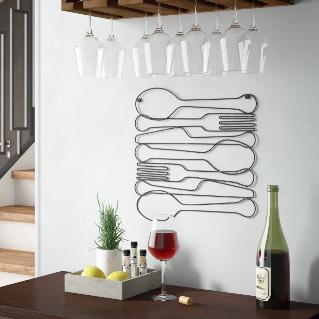metal cutlery wall art