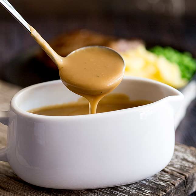 Easy Homemade Brown Gravy without drippings SQ