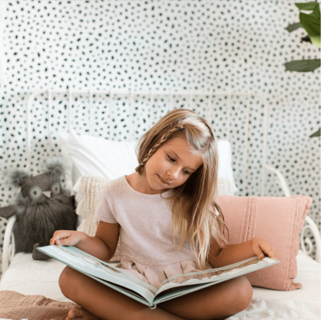 girl reading book