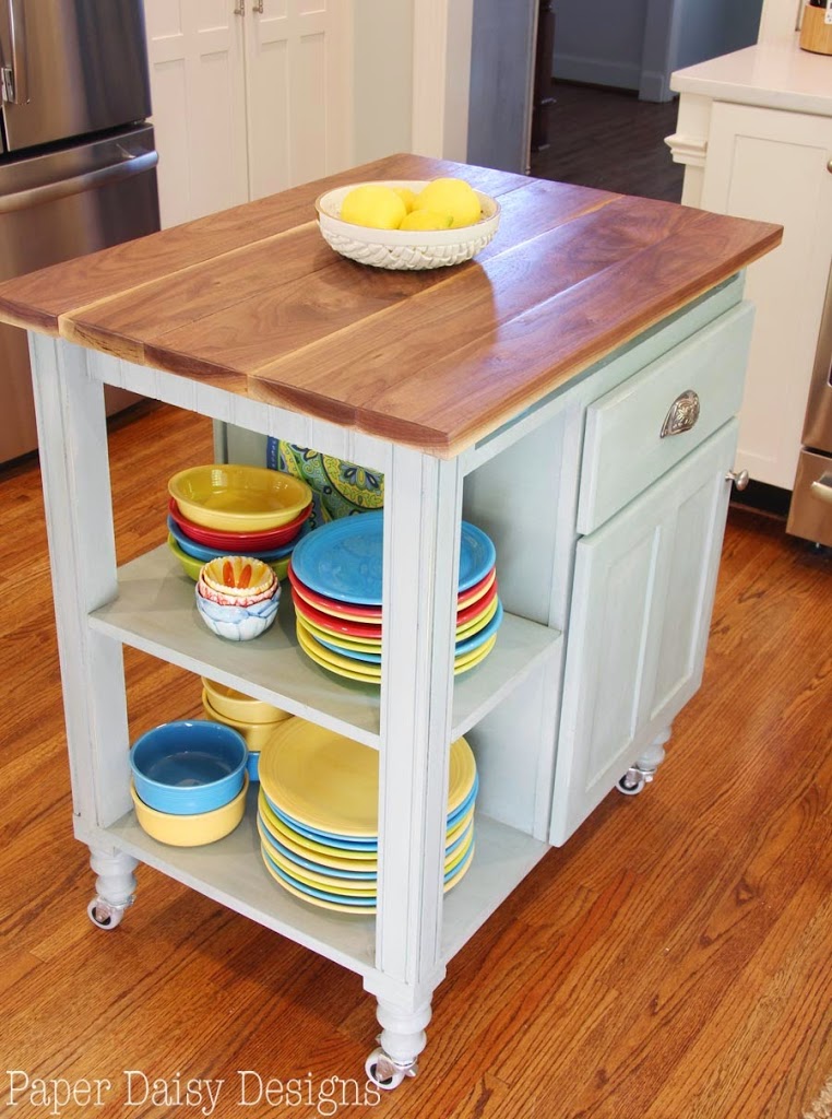 Kitchen Island DIY brick kitchen island cart deeplysouthernhome