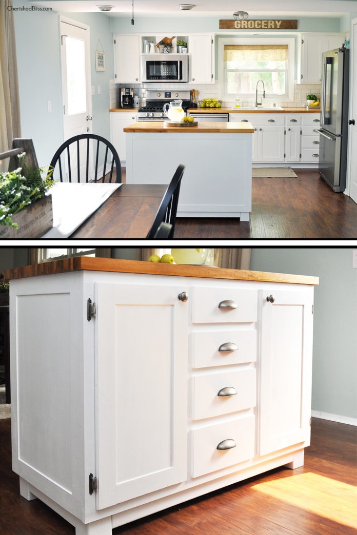 Kitchen Island DIY butchers block cherishedbliss