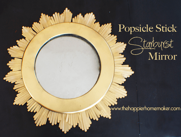 adult popsicle crafts diy popsicle stick starburst mirror thehappierhomemaker