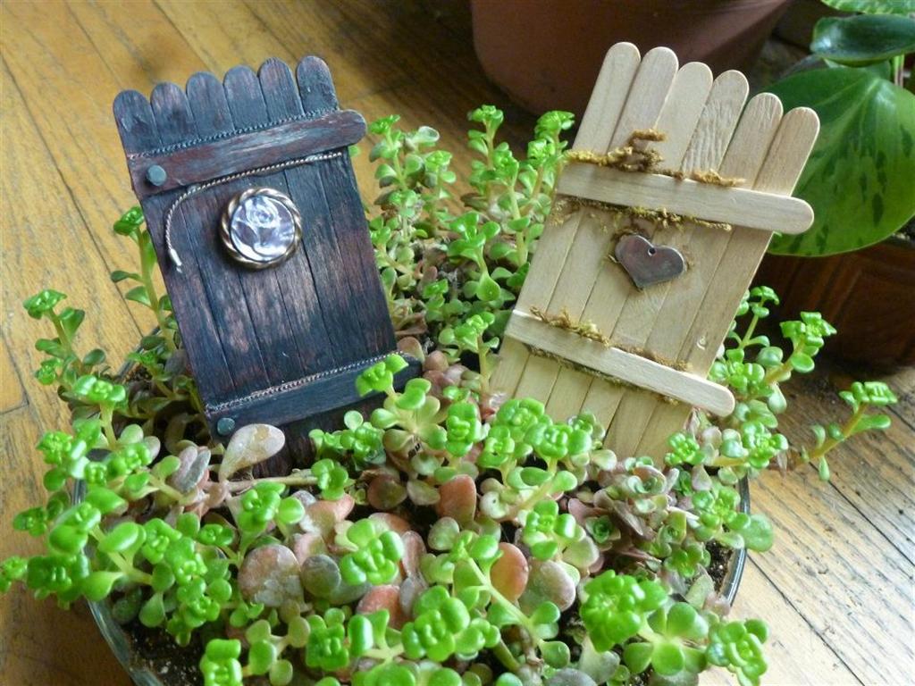 adult popsicle crafts my first fairy garden doors rootsnursery