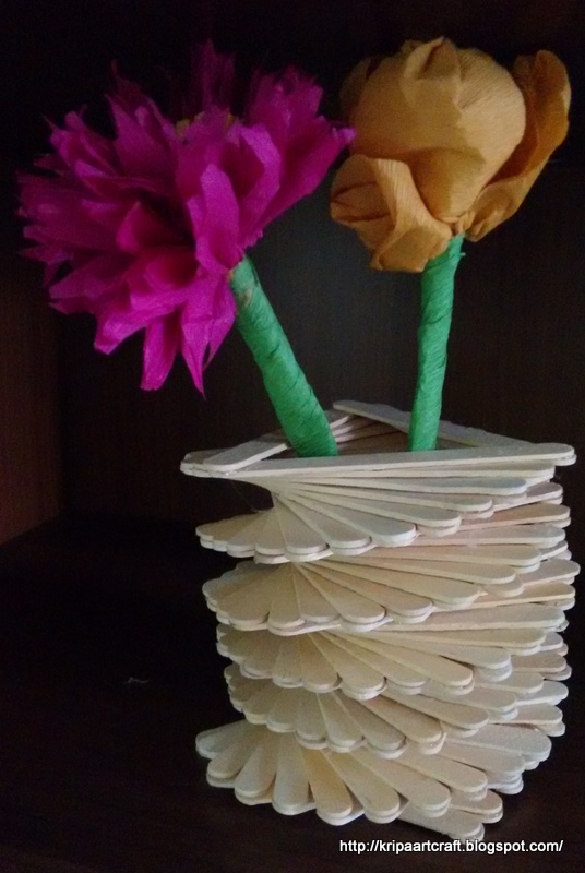 adult popsicle crafts twisted vase kripaartcraft.blogspot