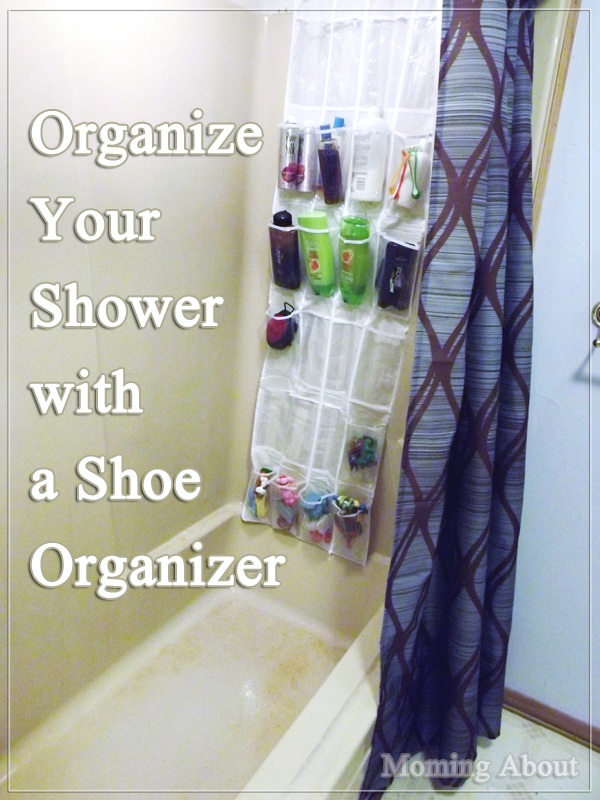 bathroom organization ideas organize your shower with shoe organizer momingabout
