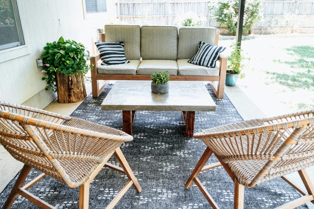 coffee table diy concrete loveandrenovations