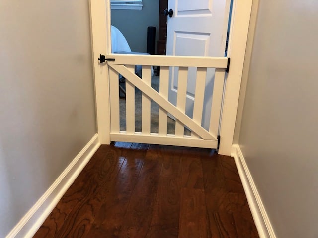 diy baby gate frugal diy baby gate or dog gate thelittlefrugalhouse