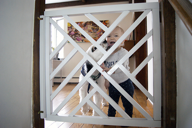 diy baby gate geometric chic baby gate undeclaredpanache