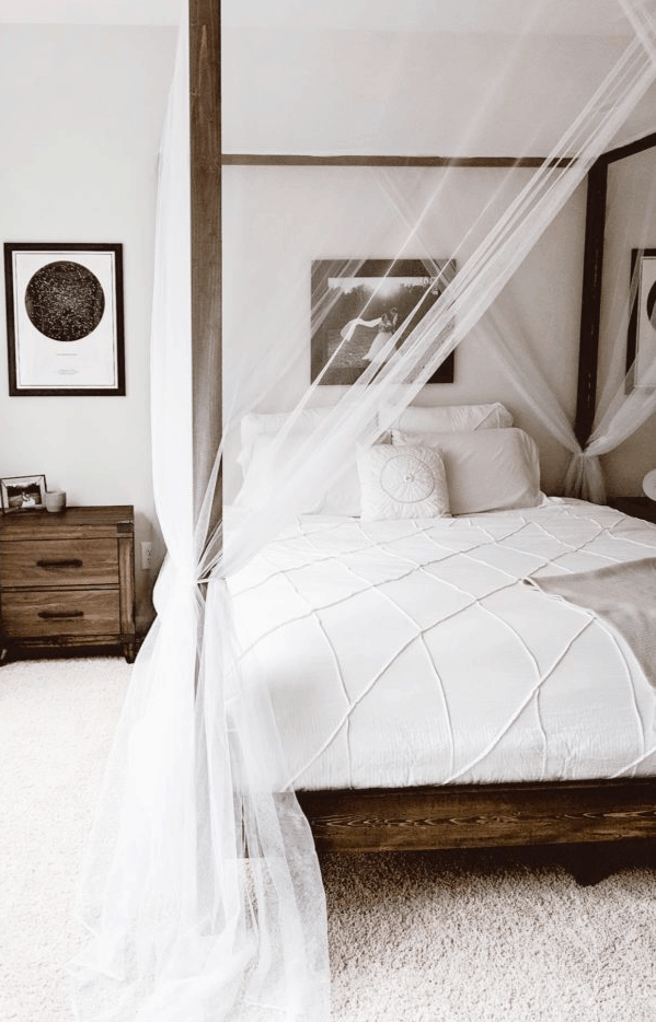 diy canopy wood four poster canopy bed craftedbythehunts