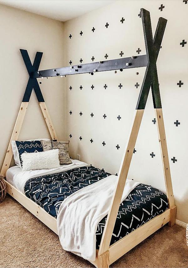 diy canopyvdrop tee pee kids bed canopy handmade haven