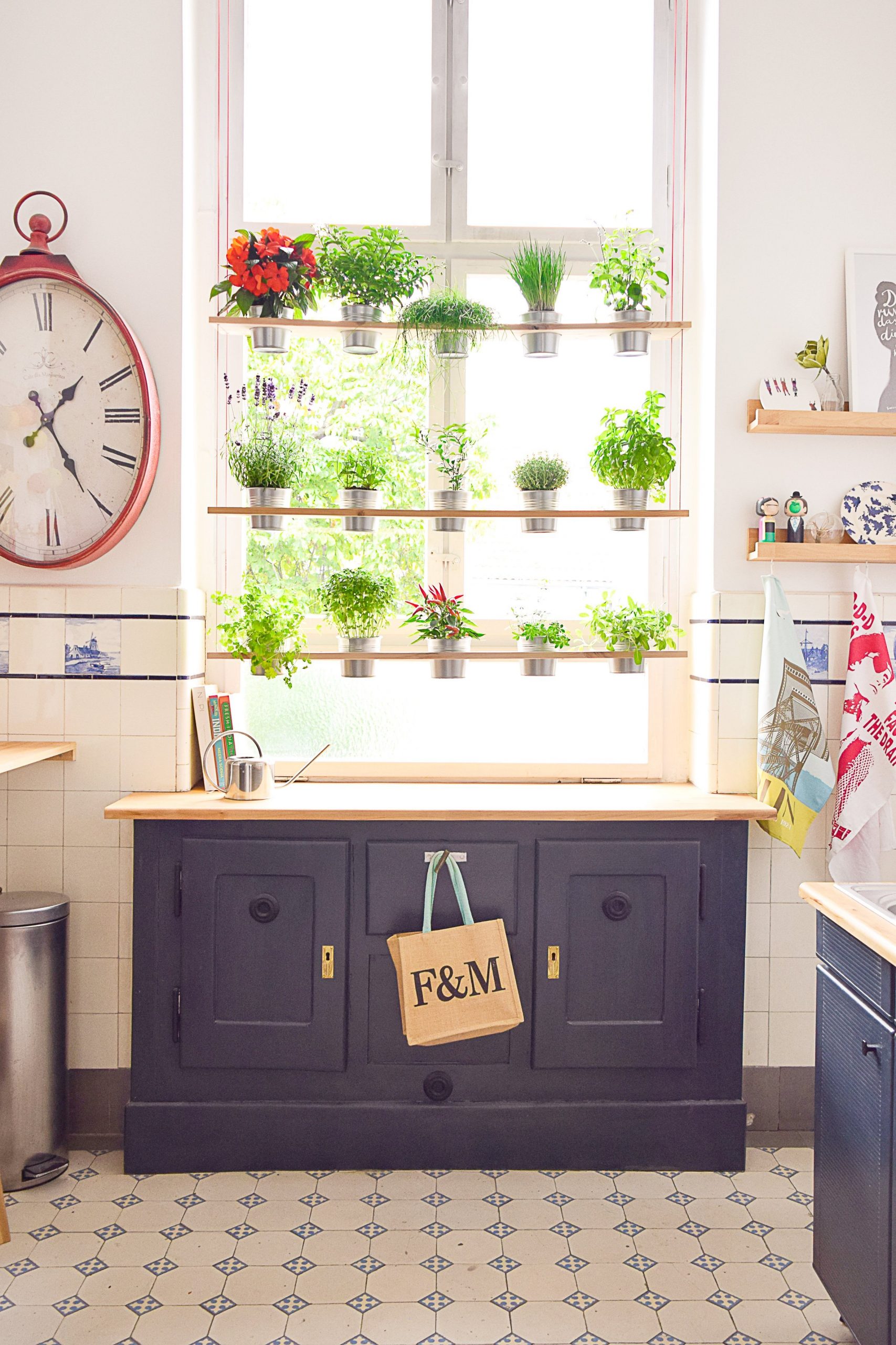 diy indoor herb diy hanging herb garden littlehouseonthecorner scaled