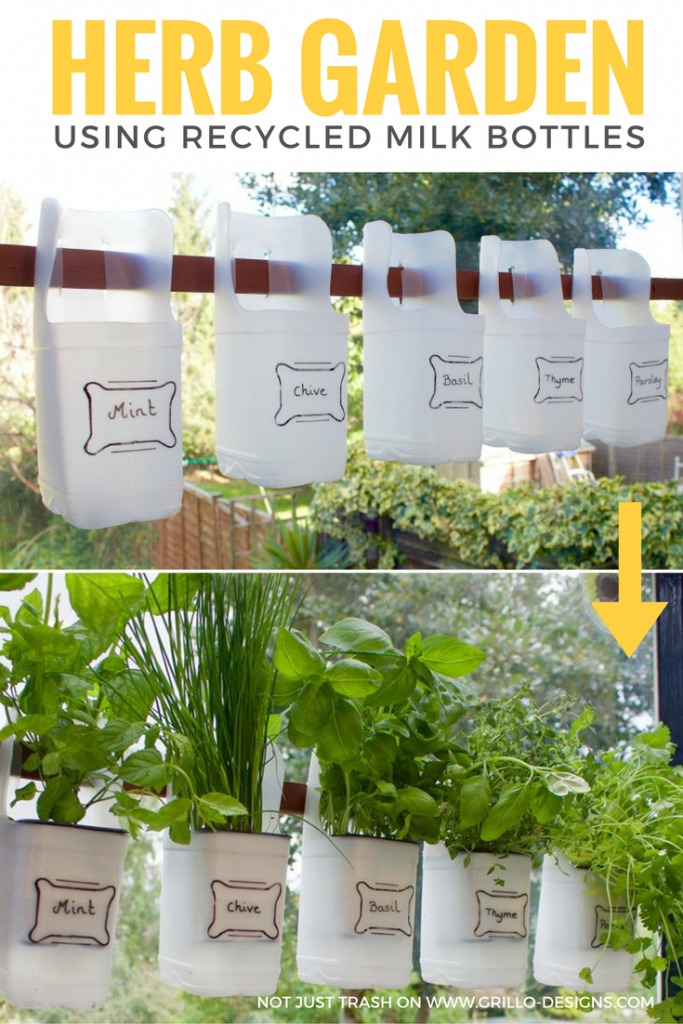 diy indoor herb diy plastic bottle herb garden grillo designs