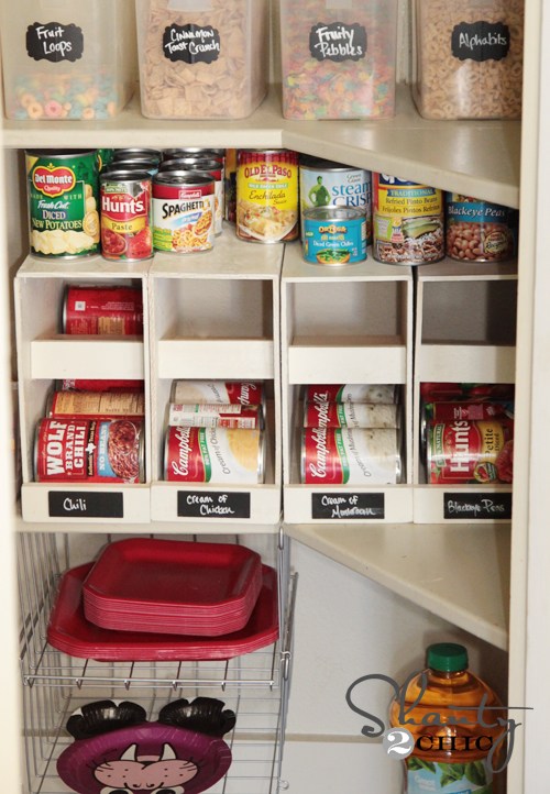 pantry organizer stackable can organizer shanty 2 chic