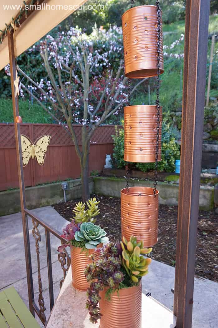 tin can ambient porch planter and lantern girljustdiy