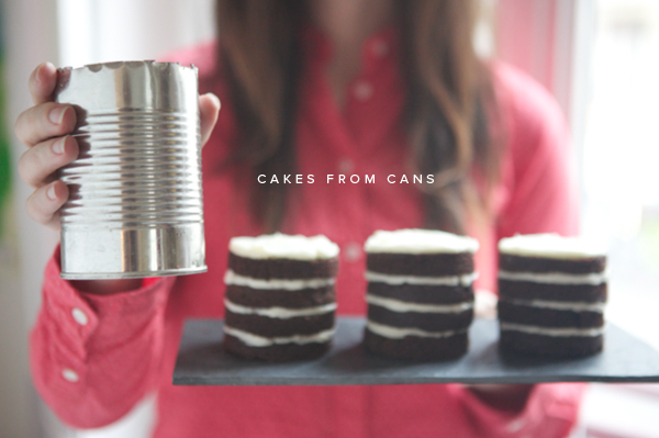 tin can mini cakes diy ohhappyday