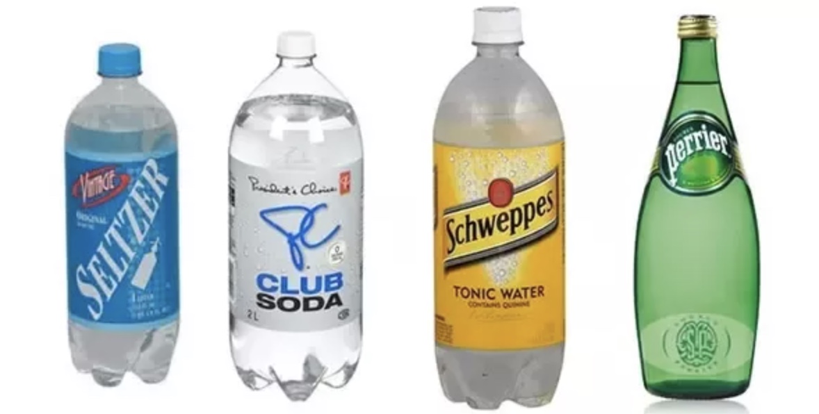 Tonic water and club soda