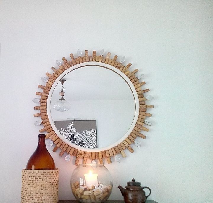 wine cork diy diy wine cork mirror frame hometalk