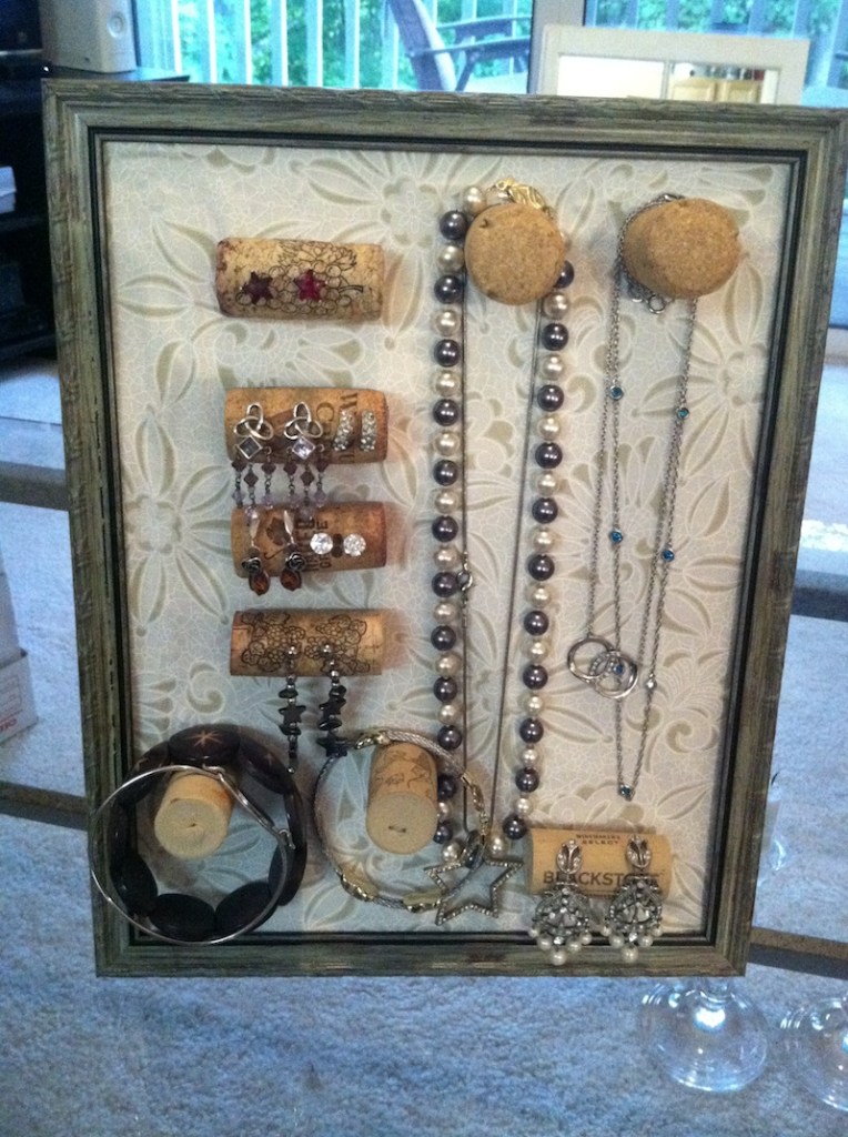 wine cork diy jewelry organizer collwrites