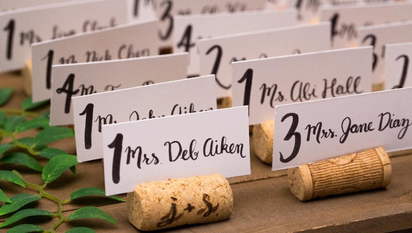 wine cork diy place card holder bemakeful