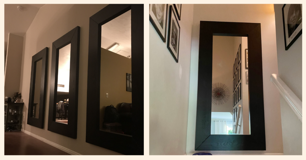 IKEA Mongstad Mirror How to Hang the Large Mirror Savvy Housekeeping