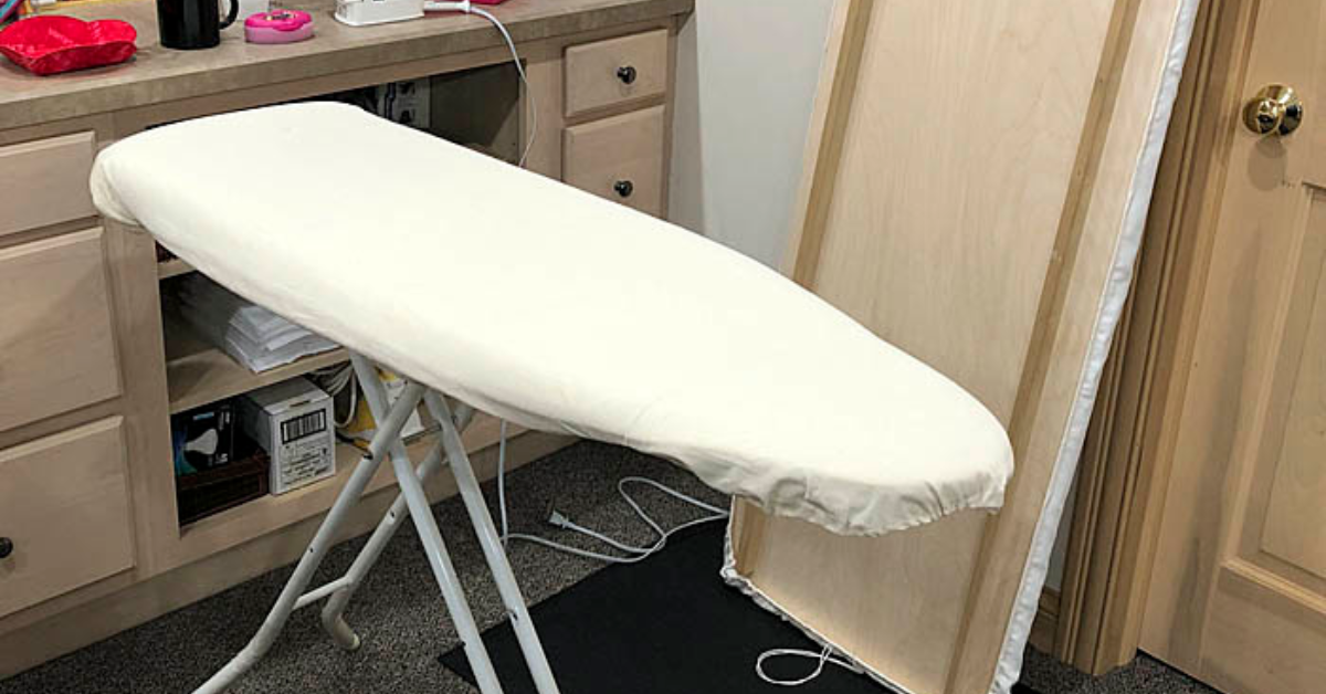 IKEA ironing board A Few DIY Ideas to Save Room in Small Space