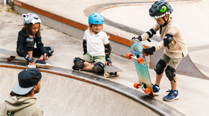 kids skateboarding