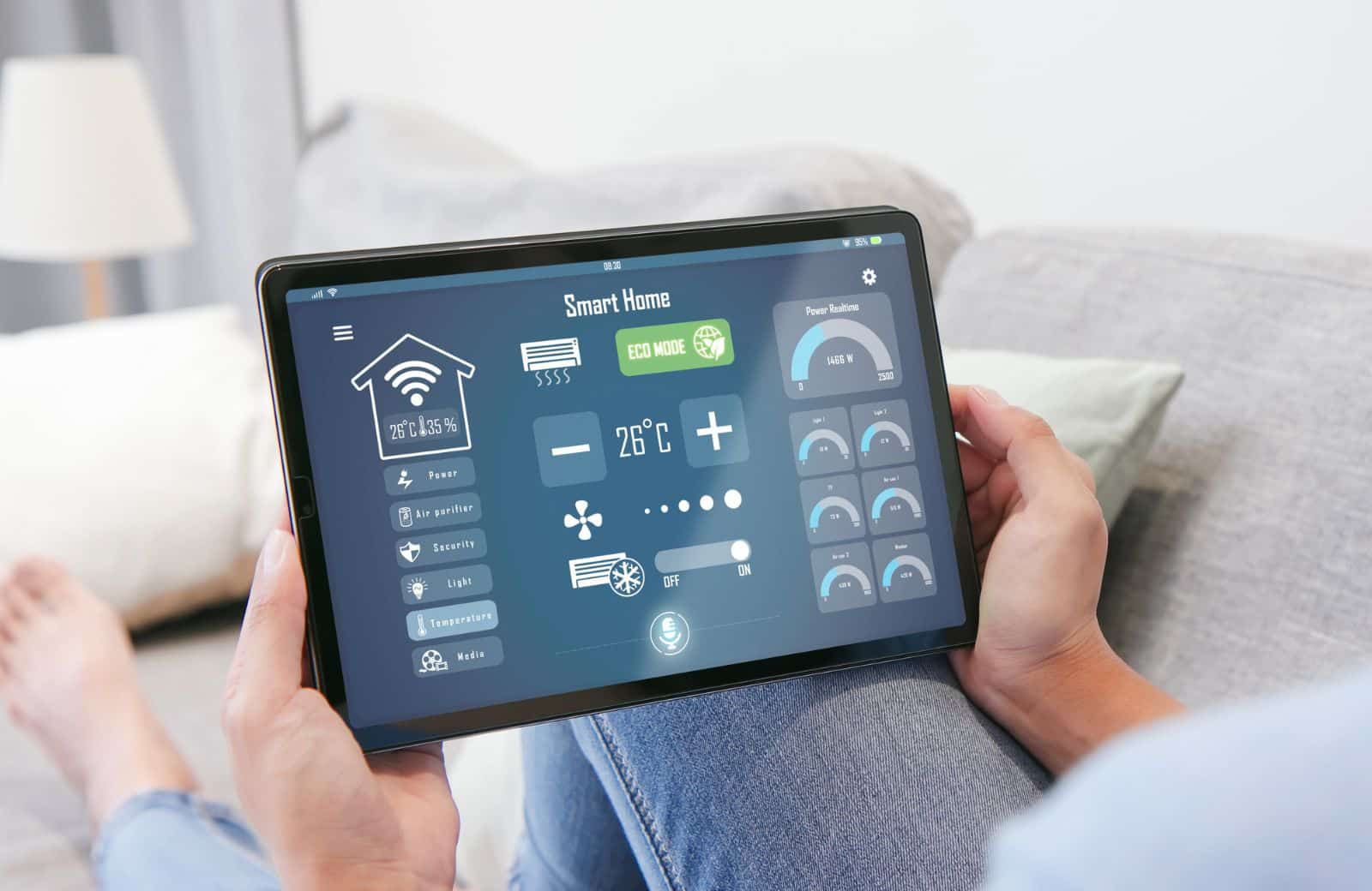 smart home device display